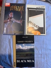play scripts for productions of Marat, Wendy and Peter Pan, and black milk