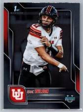 Isaac Wilson 85 2025 Bowman University Chrome Utah Utes Card
