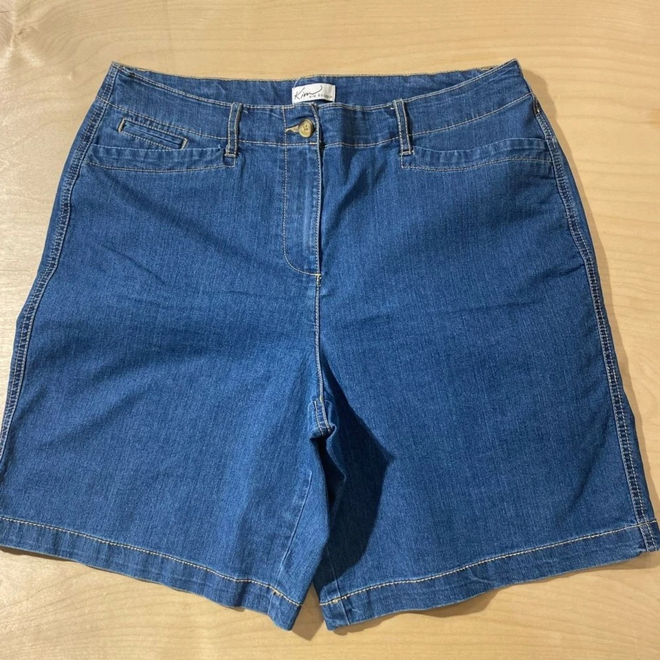 Pantalones cortos para mujer Kim Rogers azul denim 14 (MY) Foto 3 de 4