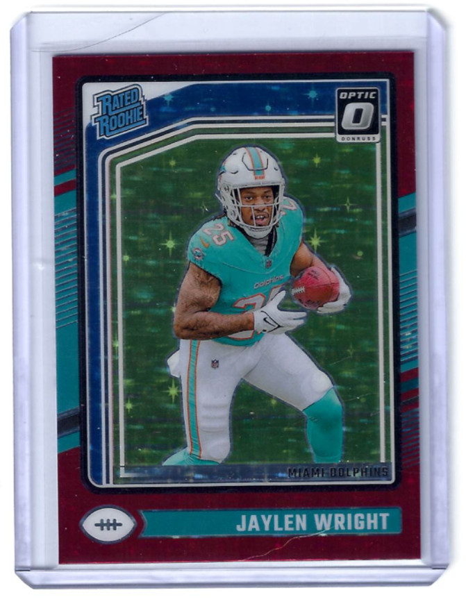 2024 Donruss Optic #249 Jaylen Wright Rated RC International Red Stars Prizm SP