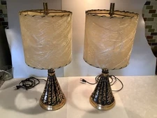 Deena Mid Century Modern Lamp With Original Shade Hollywood Regency 