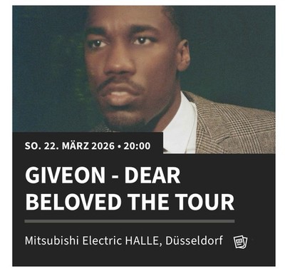 Giveon Konzertticket Düsseldorf