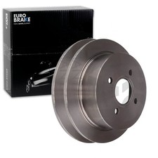 2X EUROBRAKE BREMSSCHEIBEN 270mm VOLL HINTEN PASSEND FÜR FORD ESCORT ORION