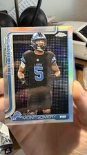 David Montgomery 2025 Topps Chrome Lightboard Logo Variation SSP #103