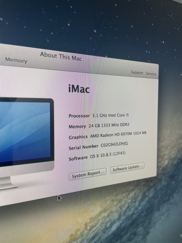  iMac 27-inch Mid 2011 | i5 3.1Ghz | 24GB Ram | 1T Storage | AMD Mountain Lion - Picture 15 of 18
