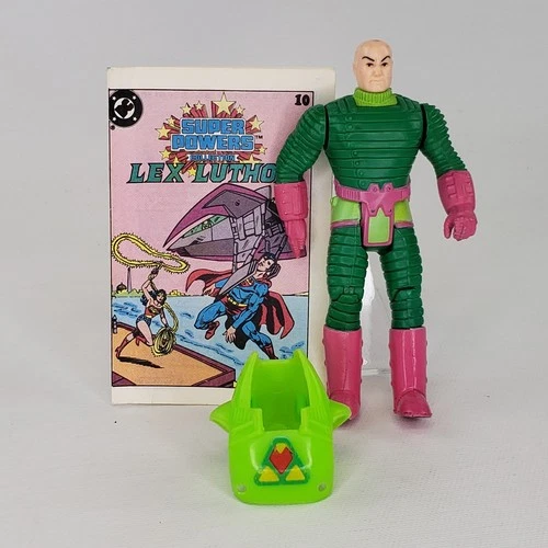 Kenner DC Super Powers Vintage 1984 Lex Luthor Action Figure ~ Mini Comic Book