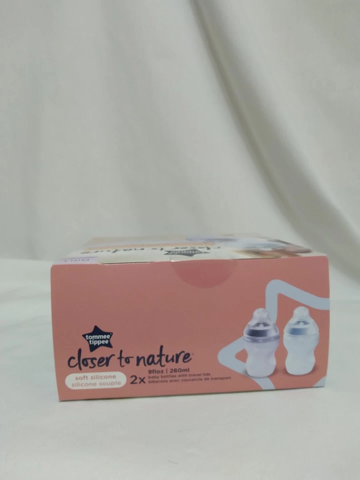 Botella Tommee Tippee Closer To Nature 2x 9 fl oz azul/gris Foto 3 de 4