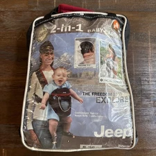 Jeep 2-in-1 Baby Carrier By Kolcraft. 8-26 lbs. Open