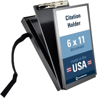 Black Recycled Aluminum Citation Holder   Eco-Friendly Office Supply, Corrosion 