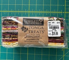 Timeless Treasures Tonga Treats: Vineyard; (20) 6" x 43/44"; preowned/unopened