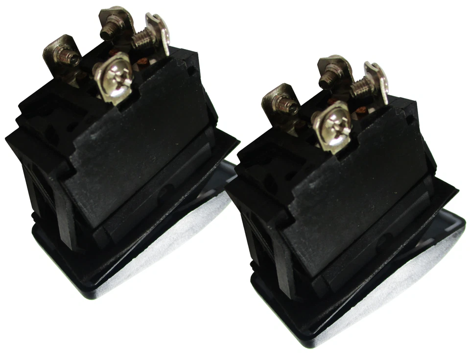 For Boat Hardware 356-01118-54 Illuminated Rocker Switch ON-OFF 3-position x2PCS - Image 3 of 4