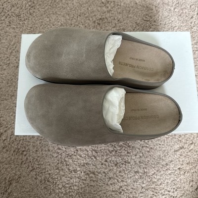 Common Projects Women s Suede Taupe Clog Size 37