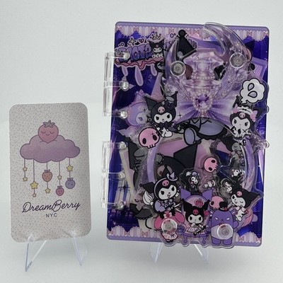 New Kuromi Acrylic Shaker Mini Notebook (A7 size- Small)