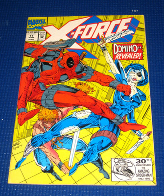1992 Marvel Comics X-FORCE # 11 1ST APPEARANCE OF DOMINO VF