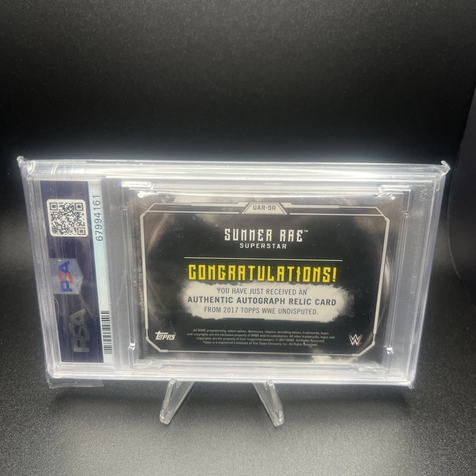 2017 Topps WWE Undisputed Autograph Relics #UAR-SR Summer Rae Auto #/99 - Image 2 of 3