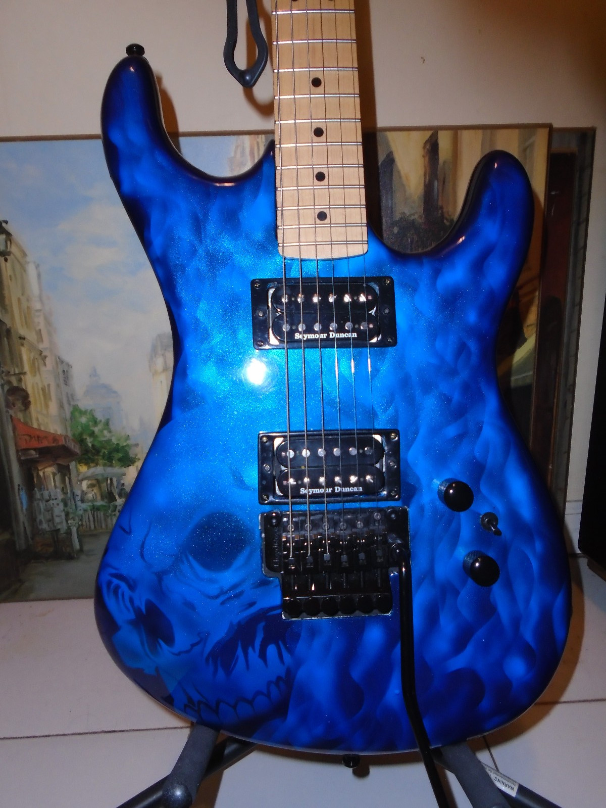 1980s KRAMER Pacer Neptune NJ USA Electric Guitar B-plate 22 fret Musikraft Neck