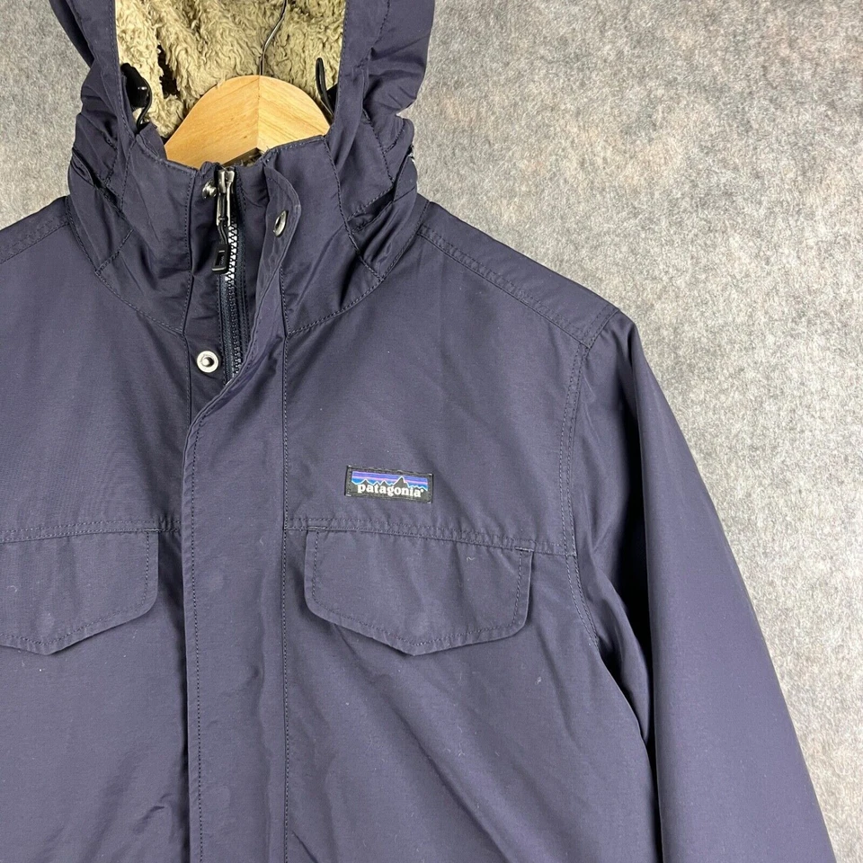 Patagonia Jacket Mens Small Isthmus Parka Waterproof Coat Pile Fleece Lined - Image 2 of 4