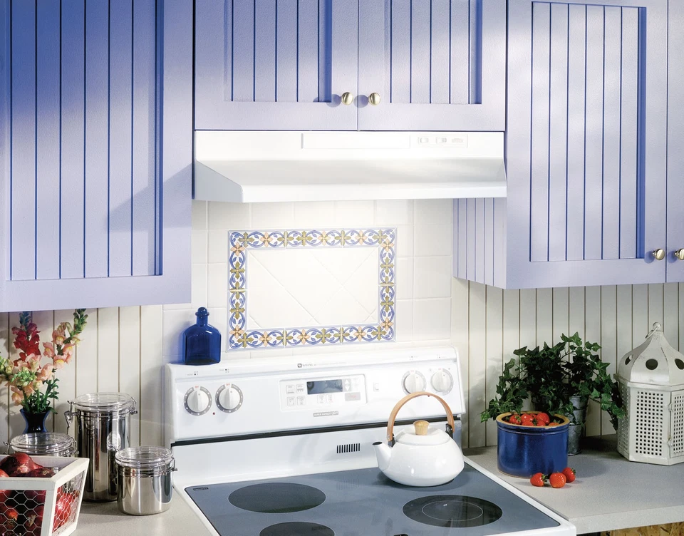 Broan F4030 160 - 190 CFM 30"W  Wide Steel Under Cabinet Range - White - Image 2 of 2