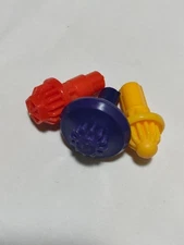 Beyblade X Bit Parts Hexa Elevate2 Set - Lot of 3 Red Blue Yellow