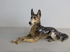 HUTSCHENREUTHER PORCELAIN GERMAN SHEPARD ALSATIAN GERMANY 13/33cm