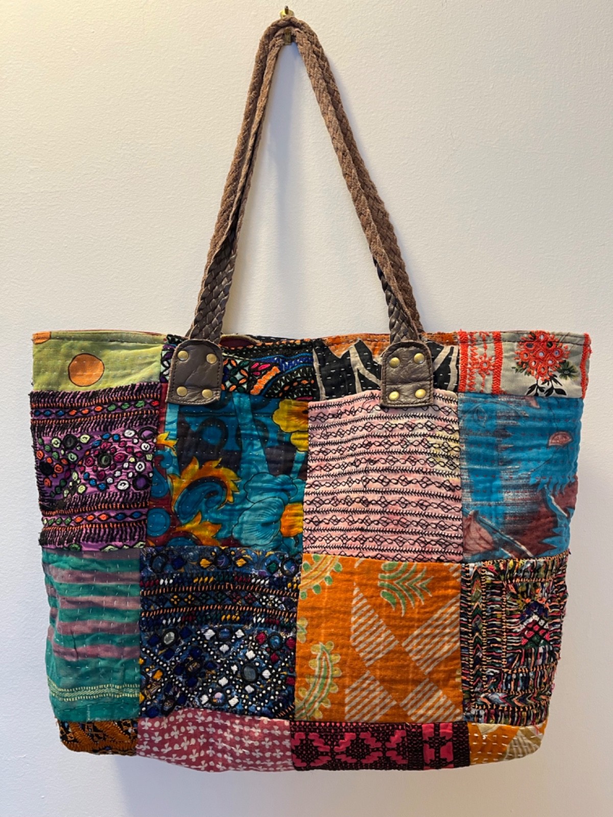 Funky Patchwork Boho Purse Tote Different Design … - image 3