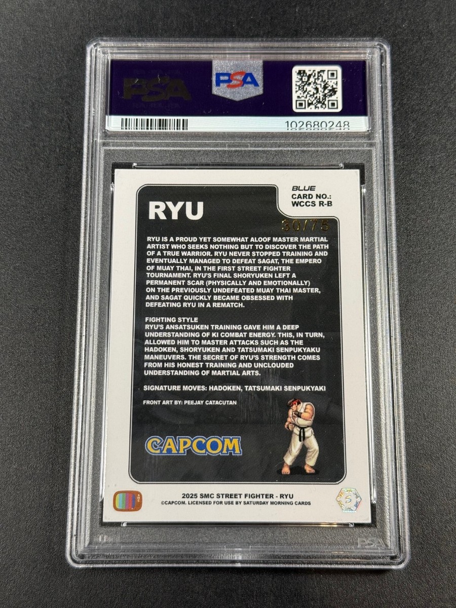 ワンフェス2025 ストリートファイター　RYU RYU STREET FIGHTER 2025 SMC CAPCOM WCCS BLUE HOLO PROMO
