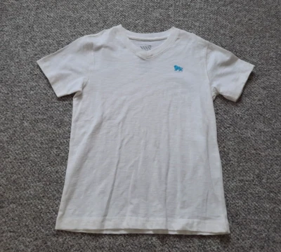Old Navy Jungen T- Shirt Oberteil Kurzarm Weiß Gr. 116 / 122 Top Zustand - Bild 1 von 2