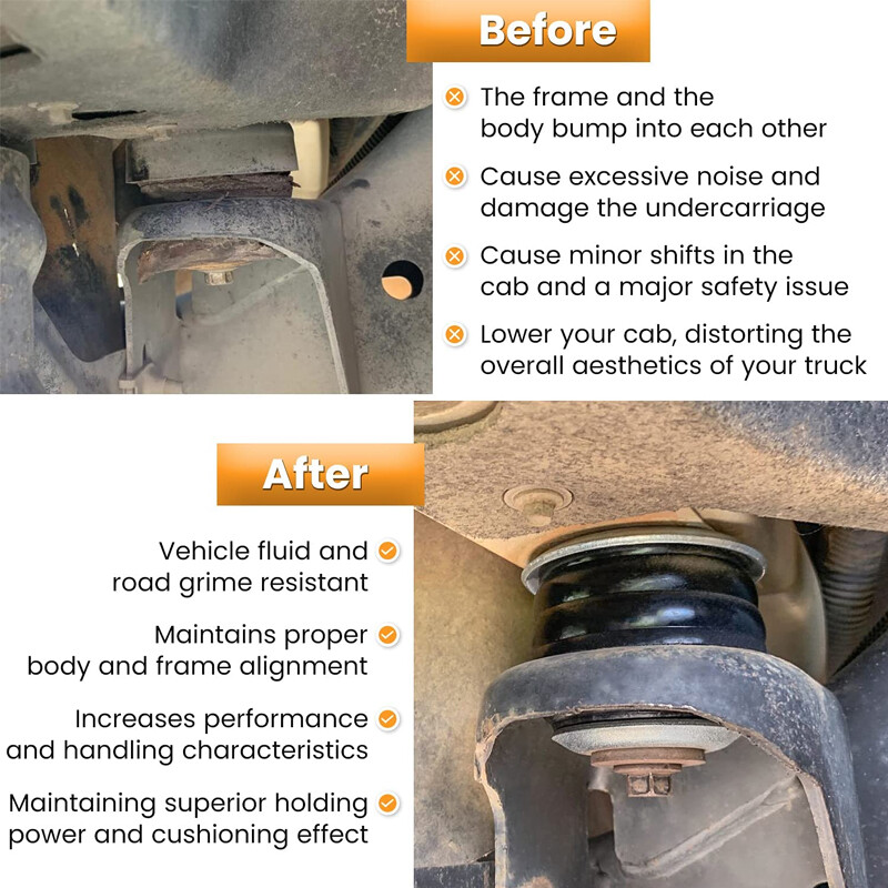 KF04060BK Body Cab Mount Bushing Kit For Ford F250 F350 Super Duty 2