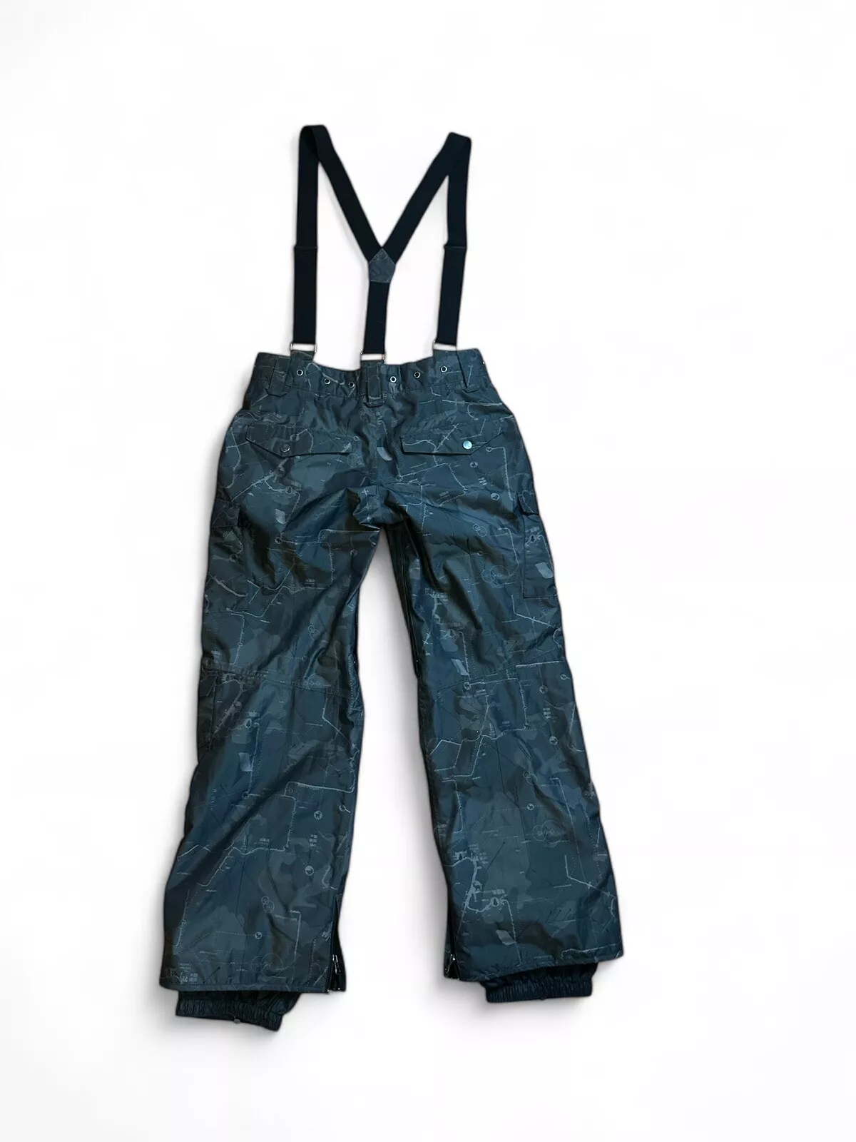 burton limited cargo elite dryride snowboard winter suspenders pants