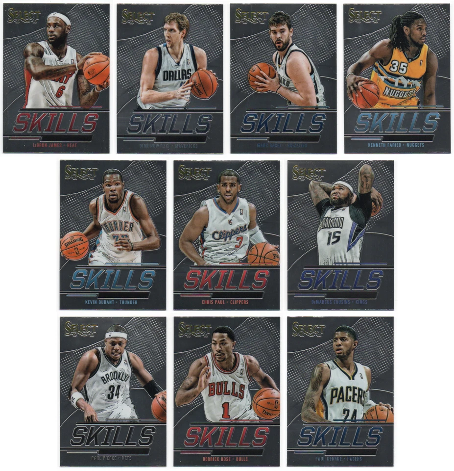 2013-14 Select Skills 30 Cards Complete Set Kobe Bryant LeBron James + - Image 2 of 3