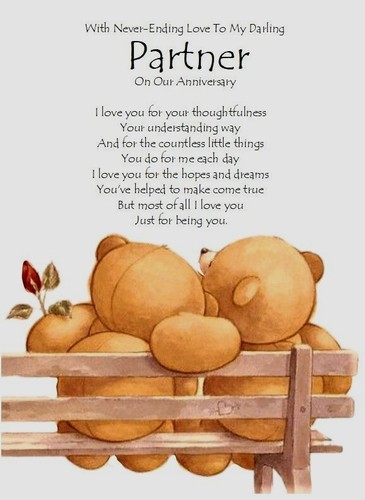 To My Darling Partner On Our Anniversary A5 Card Love Anniversary - 第 1/4 張圖片