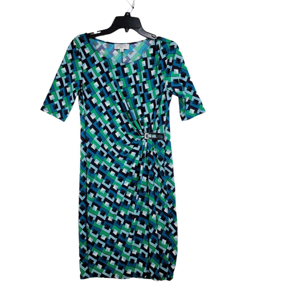 Kasper Island Green Combo Geometric Womens Short Sleeve Shift Dress Size 6  NWT | eBay