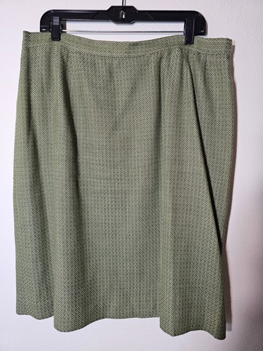 Amanda Smith Mujer 3 Piezas Traje Chaqueta Larga Falda Camiseta sin Mangas Plus 20W Verde - Imagen 11 de 15