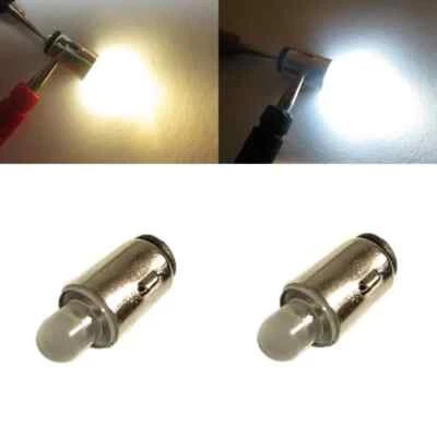 SCHÖNWITZ LED BA5S Sockel Fassung warmweiß weiß LEDs 3-22V LeuchtmittelH0 Märklin Loks Neu