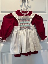 handmade vintage smocked dress girls