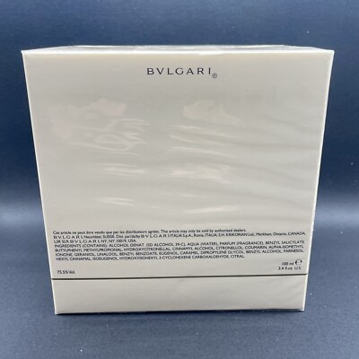 BVLGARI Pour Femme 100 ml 3.4 oz Eau de Toilette Spray HTF, New