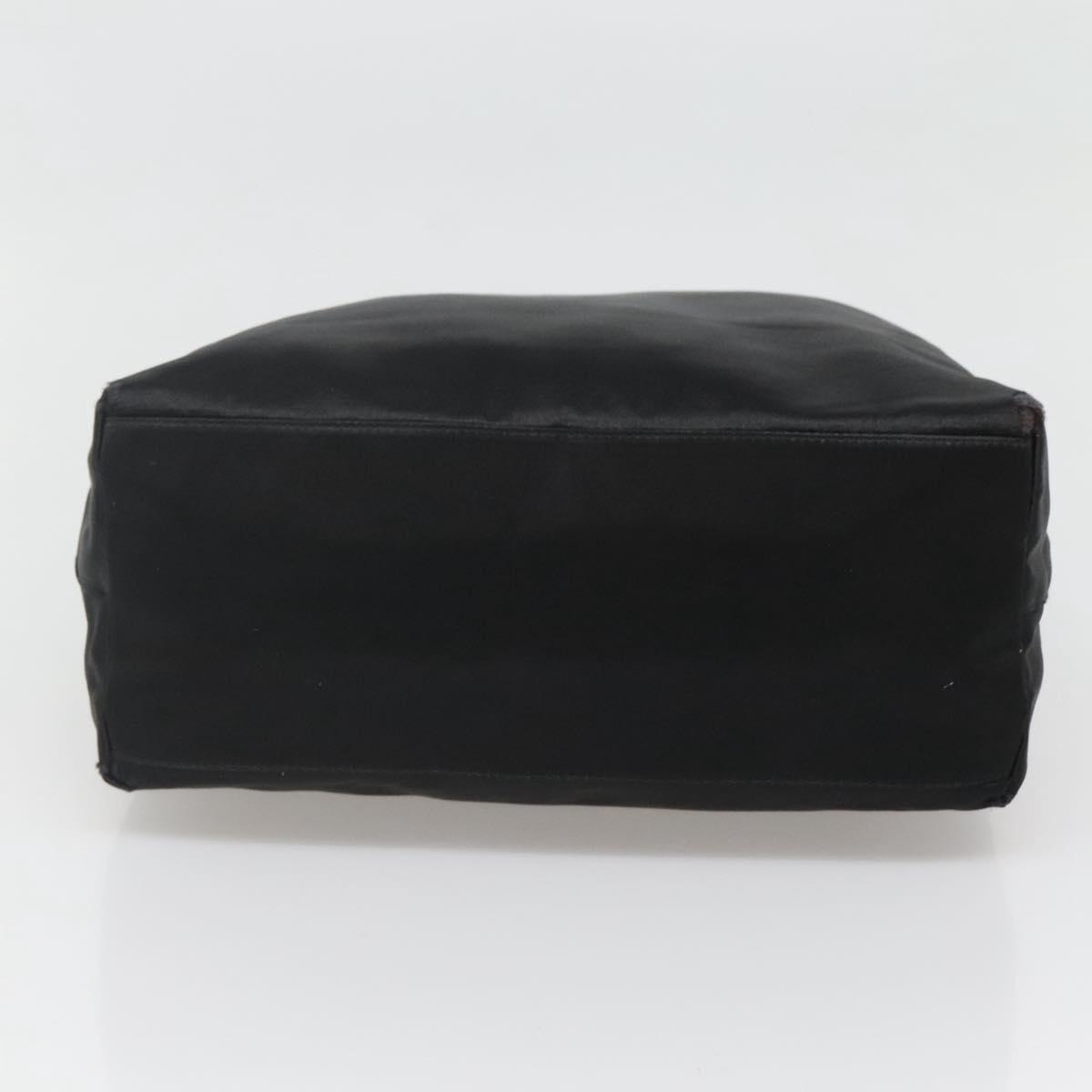 PRADA Hand Bag Satin Black Auth 119475 | eBay