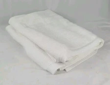 2 Sobel Westex Hilton Hotel Luxury Huge Jumbo Bath Towels #17 White 27” X 56”
