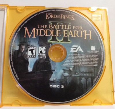Lord of the Rings Battle for Middle Earth II PC DISC 3 Only VG Tested