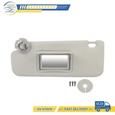 Fit for 2016-2017 Chevrolet Cruze Left Driver Side Sun Visor with Mirror Gray