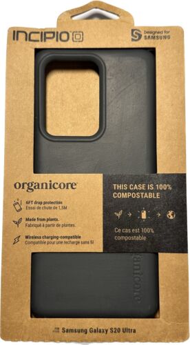 Samsung Galaxy S20 Ultra Incipio Organicore Biodegradable Flexible Case - Black - Afbeelding 1 van 3