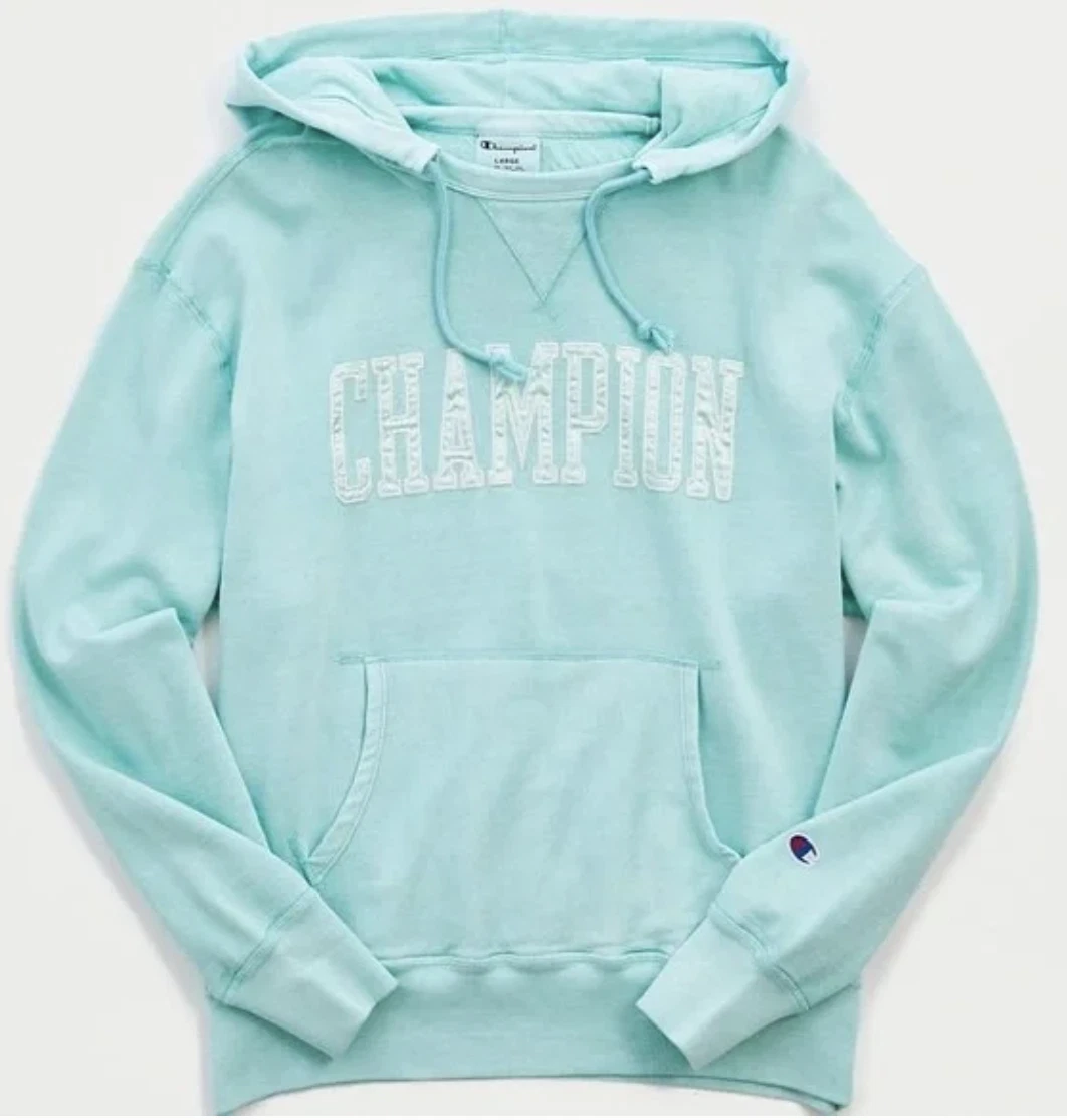 Champion for Urban Outfitters Mens Hoodie Small SMU Vintage Dye