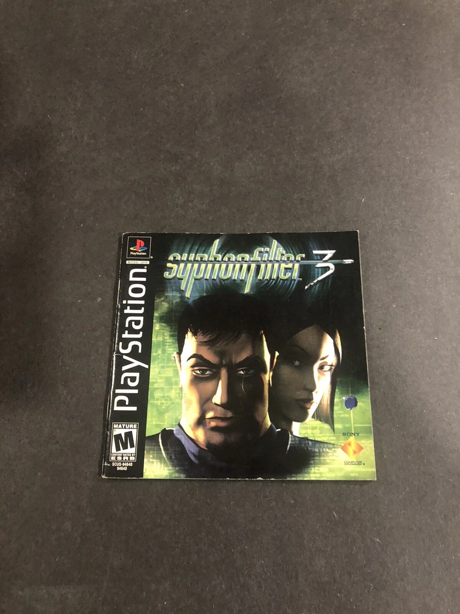 Syphon filter 3 Playstation 1 PS1 No Manual 