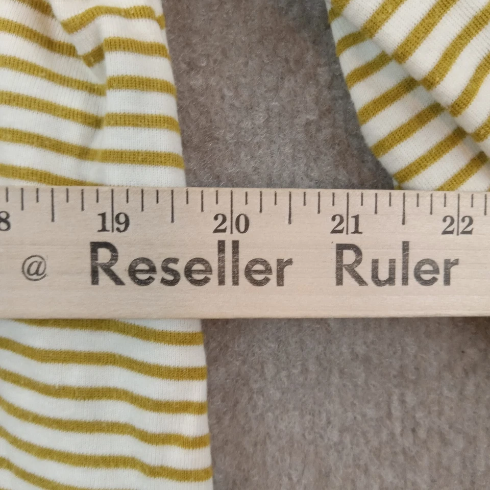 Eri + Ali Топ женщин большой белый желтый в полоску 3/4 воздушный шар рукав - Изображение 4 из 4