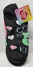 Care Bears Women's Print No Show Socks, 3-Pack, Shoe Size 4-10/New