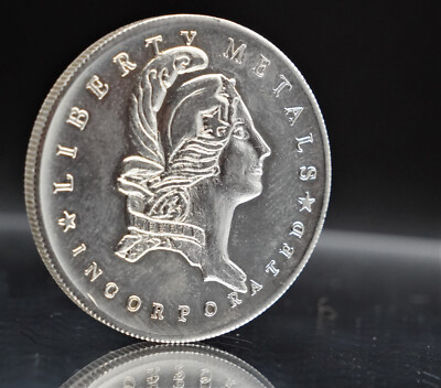 Liberty Metals Incorporated Rousseau 1oz 999 FINE Silver round WOW