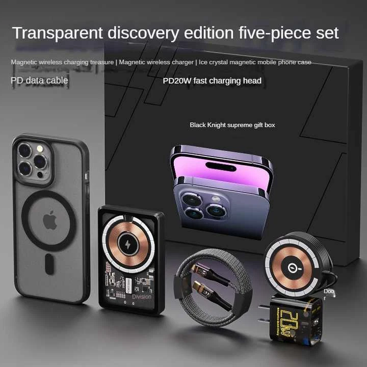 6 In1 Magnetic Fast Charging Set Accessories Gift Set For Apple iPhone 14/15/16 - Image 3 of 4