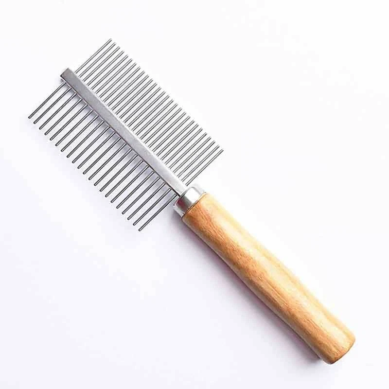 Steel dog comb discount