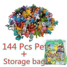 144 Style Anime Pokémon Figure Toys BAG Pikachu Action Figure Model Ornamental