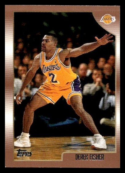 Derek Fisher court kings /35 サインカード 1996-97 Topps Stadium